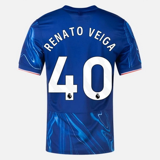 2024/2025 Renato Veiga #40 Home Men's Soccer Jersey