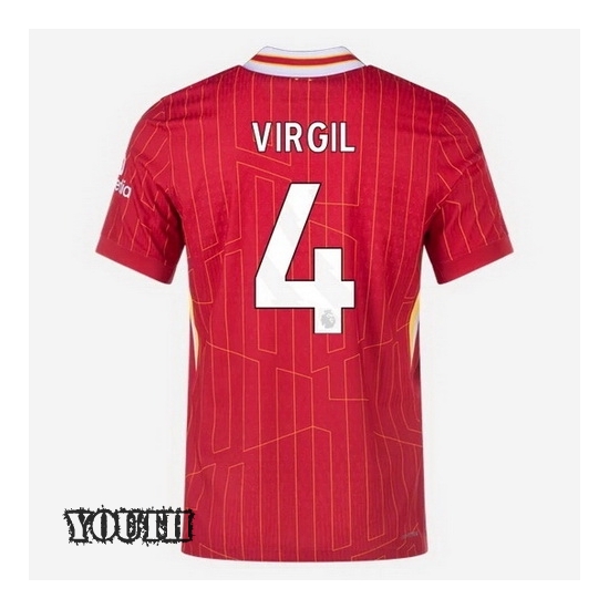 2024/2025 Virgil Van Dijk #4 Home Youth Soccer Jersey