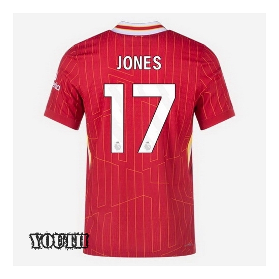2024/2025 Curtis Jones #17 Home Youth Soccer Jersey