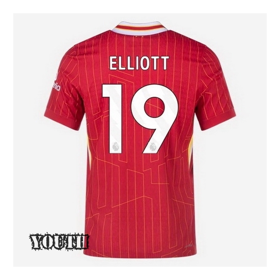 2024/2025 Harvey Elliott #19 Home Youth Soccer Jersey