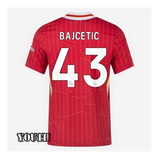 2024/2025 Stefan Bajcetic #43 Home Youth Soccer Jersey