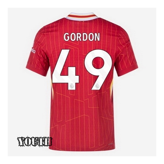 2024/2025 Kaide Gordon #49 Home Youth Soccer Jersey