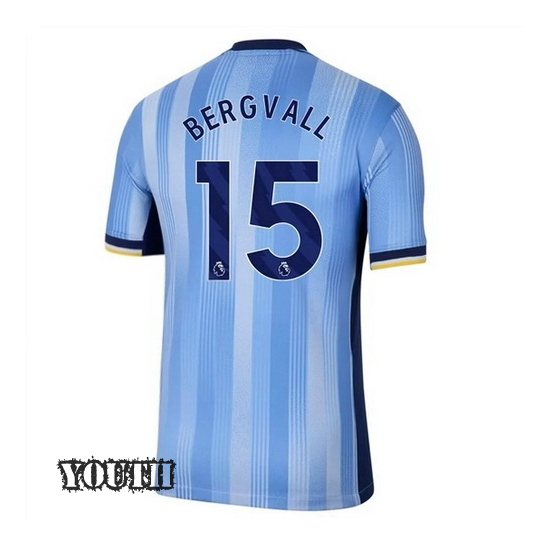 24/25 Lucas Bergvall #15 Away Youth Soccer Jersey
