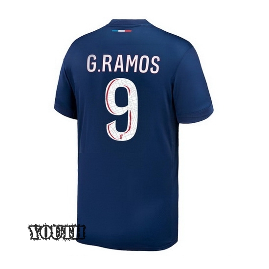 24/25 Goncalo Ramos #9 Home Youth Soccer Jersey