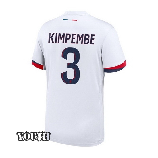 24/25 Presnel Kimpembe #3 Away Youth Soccer Jersey