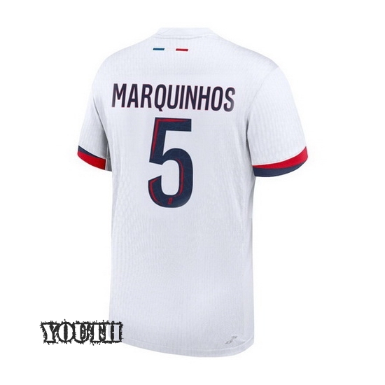 24/25 Marquinhos #5 Away Youth Soccer Jersey