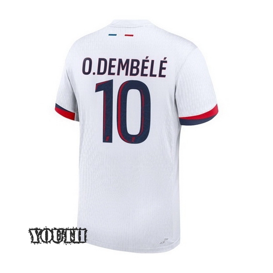 24/25 Ousmane Dembele #10 Away Youth Soccer Jersey