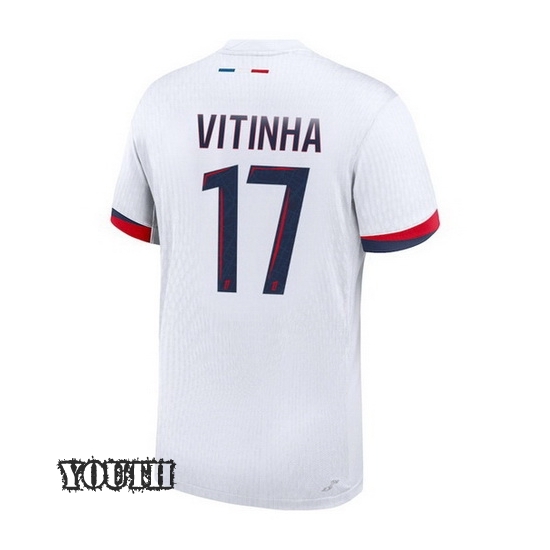 24/25 Vitinha #17 Away Youth Soccer Jersey