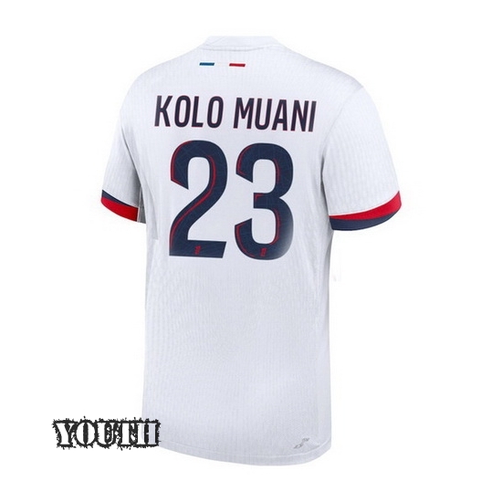 24/25 Randal Kolo Muani #23 Away Youth Soccer Jersey