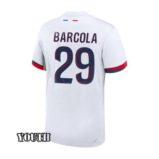 24/25 Bradley Barcola #29 Away Youth Soccer Jersey