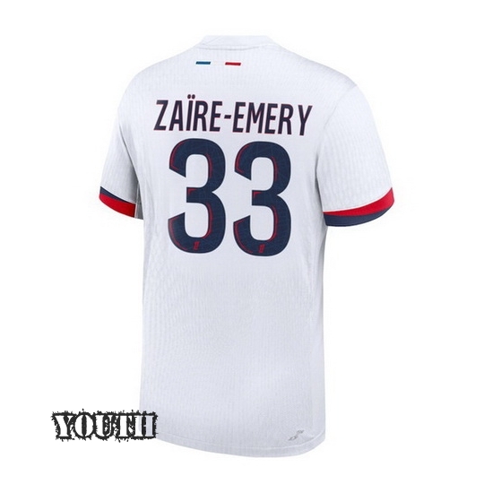 24/25 Warren Zaire-Emery #33 Away Youth Soccer Jersey