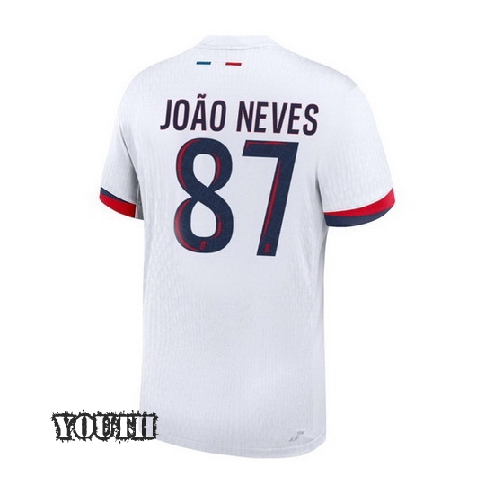 24/25 Joao Neves #87 Away Youth Soccer Jersey