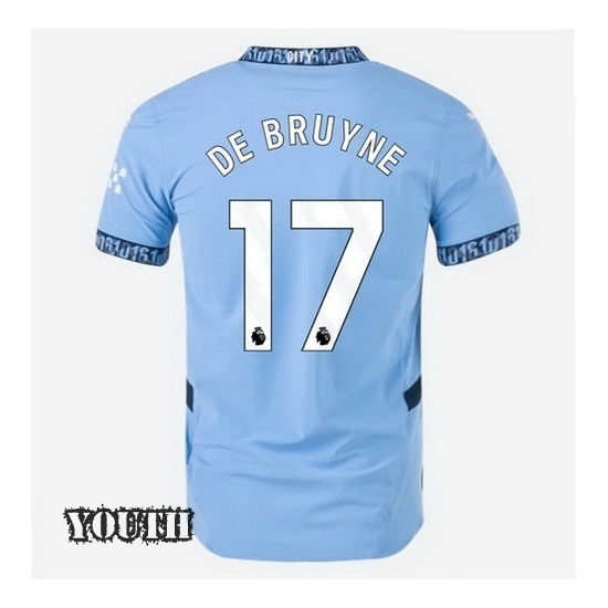 24/25 Kevin De Bruyne #17 Home Youth Soccer Jersey