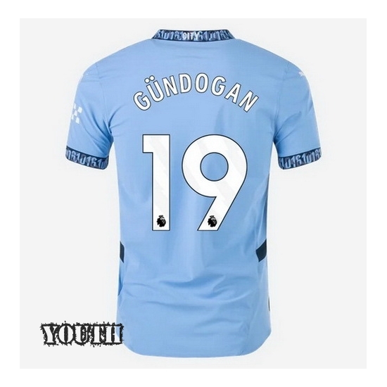 24/25 Ilkay Gundogan #19 Home Youth Soccer Jersey