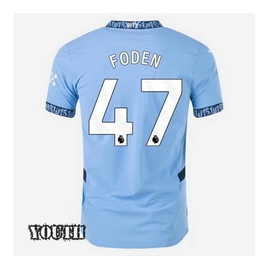 24/25 Phil Foden #47 Home Youth Soccer Jersey
