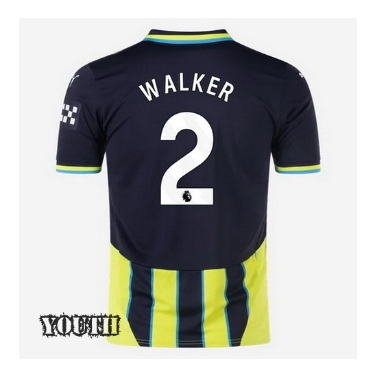 24/25 Kyle Walker #2 Away Youth Soccer Jersey