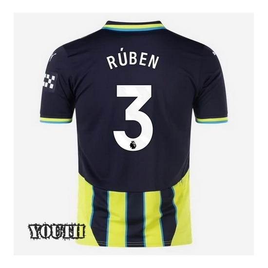 24/25 Ruben Dias #3 Away Youth Soccer Jersey