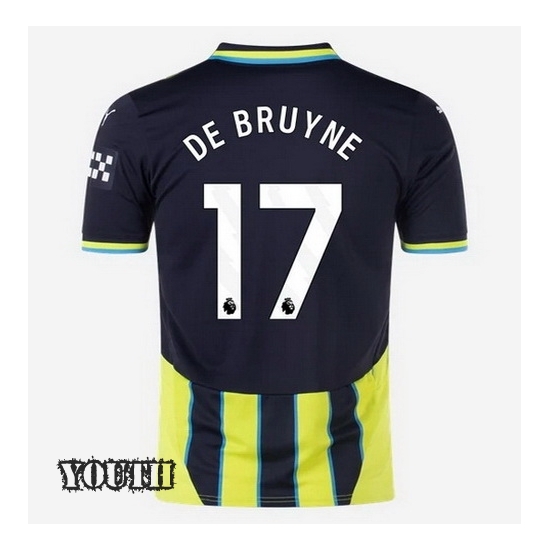 24/25 Kevin De Bruyne #17 Away Youth Soccer Jersey