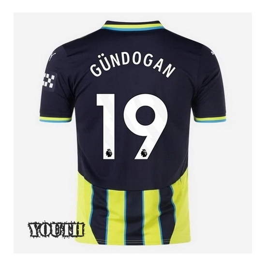 24/25 Ilkay Gundogan #19 Away Youth Soccer Jersey