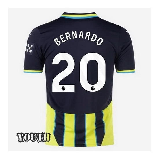 24/25 Bernardo Silva #20 Away Youth Soccer Jersey