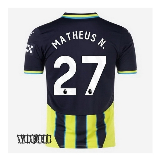 24/25 Matheus Nunes #27 Away Youth Soccer Jersey
