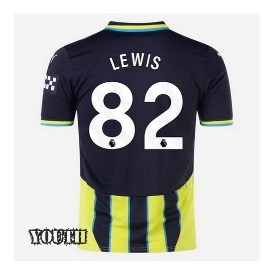 24/25 Rico Lewis #82 Away Youth Soccer Jersey