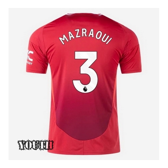 24/25 Noussair Mazraoui #3 Home Youth Soccer Jersey