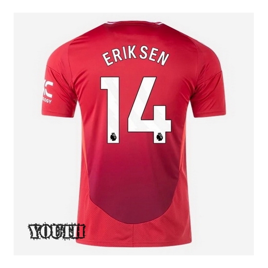 24/25 Christian Eriksen #14 Home Youth Soccer Jersey