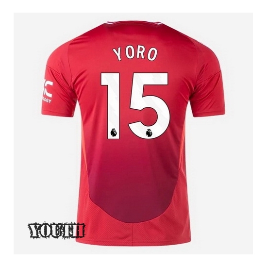 24/25 Leny Yoro #15 Home Youth Soccer Jersey