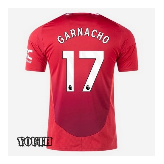 24/25 Alejandro Garnacho #17 Home Youth Soccer Jersey