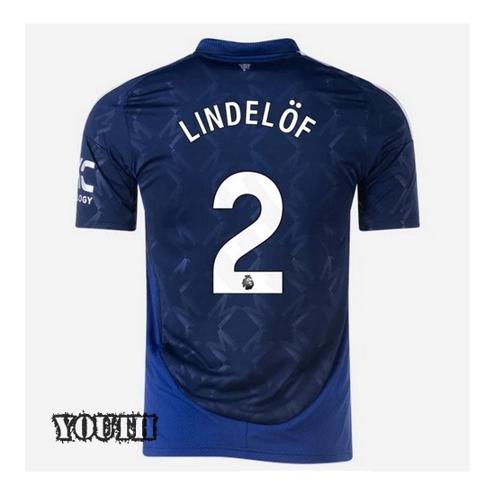 24/25 Victor Lindelof #2 Away Youth Soccer Jersey