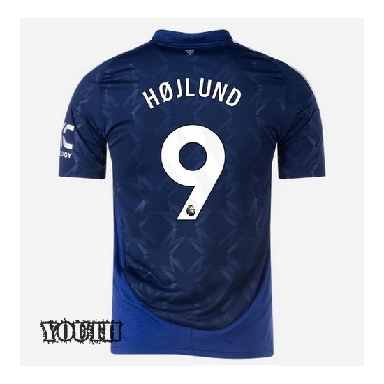24/25 Rasmus Hojlund #9 Away Youth Soccer Jersey