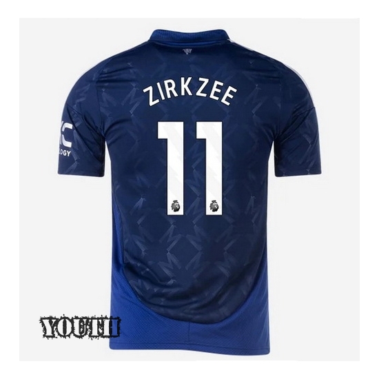 24/25 Joshua Zirkzee #11 Away Youth Soccer Jersey