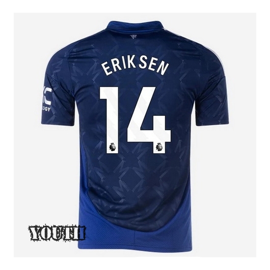 24/25 Christian Eriksen #14 Away Youth Soccer Jersey