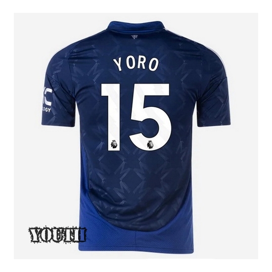 24/25 Leny Yoro #15 Away Youth Soccer Jersey