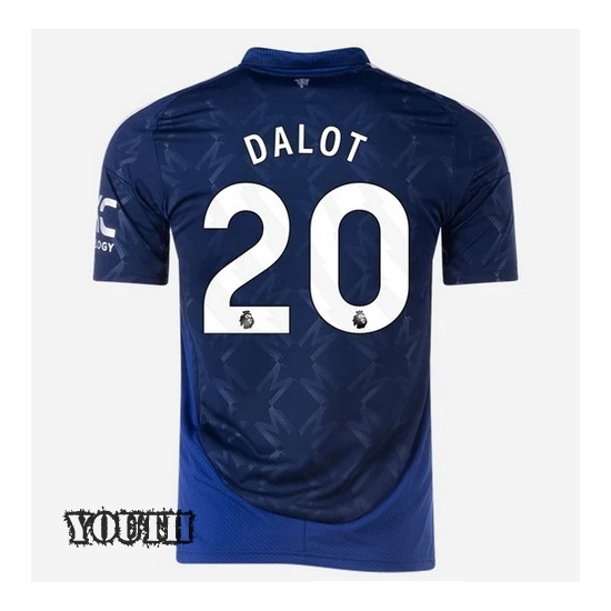 24/25 Diogo Dalot #20 Away Youth Soccer Jersey