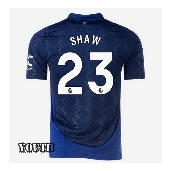 24/25 Luke Shaw #23 Away Youth Soccer Jersey