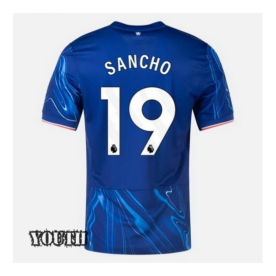 24/25 Jadon Sancho #19 Home Youth Soccer Jersey