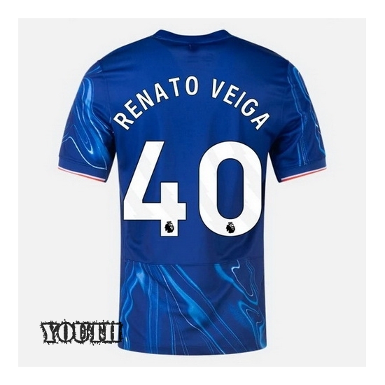 24/25 Renato Veiga #40 Home Youth Soccer Jersey
