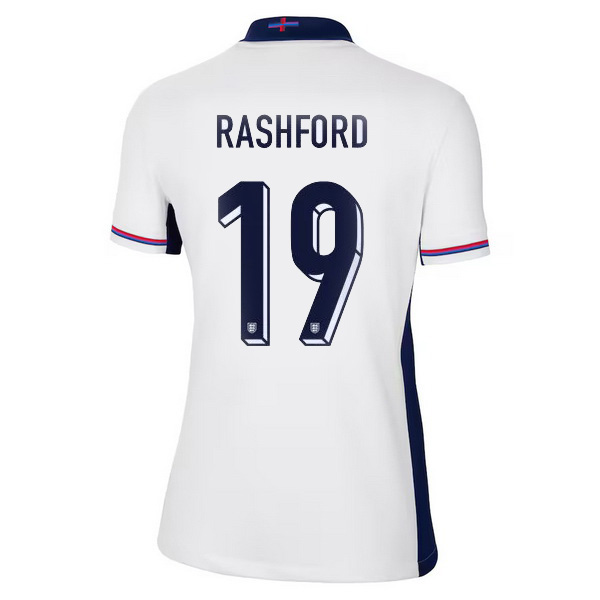 2024 England Marcus Rashford Home Women's Soccer Jersey