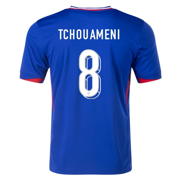 2024 France Aurelien Tchouameni Home Men's Soccer Jersey