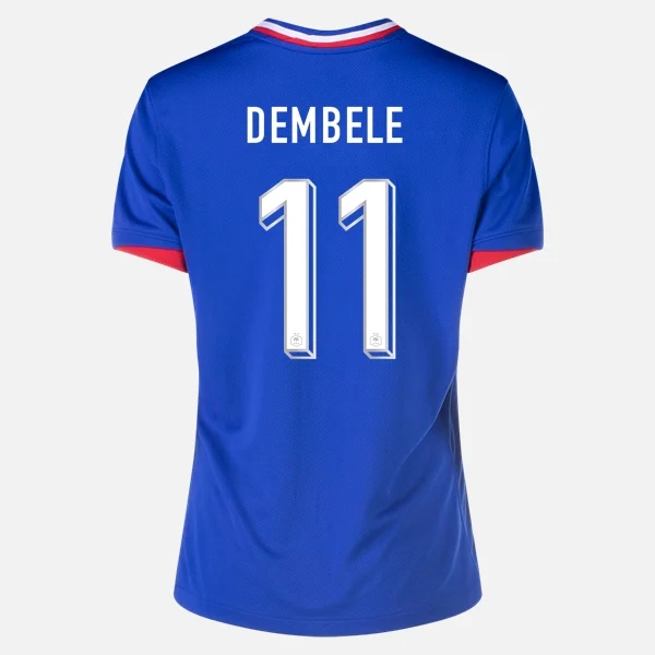 2024 France Ousmane Dembele Home Women's Soccer Jersey