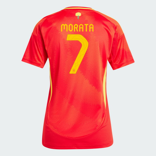2024 Spain Alvaro Morata Home Women's Soccer Jersey