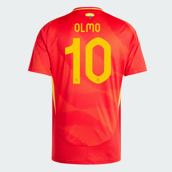 2024 Spain Dani Olmo Home Men's Soccer Jersey