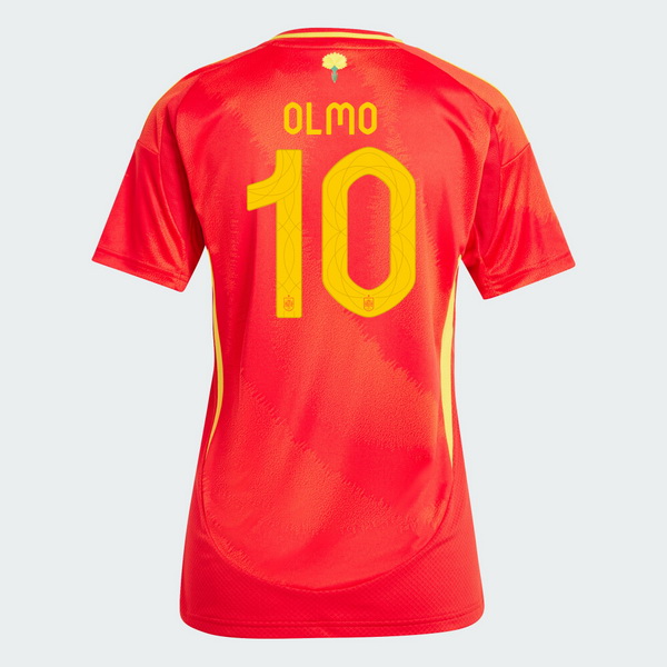 2024 Spain Dani Olmo Home Women's Soccer Jersey