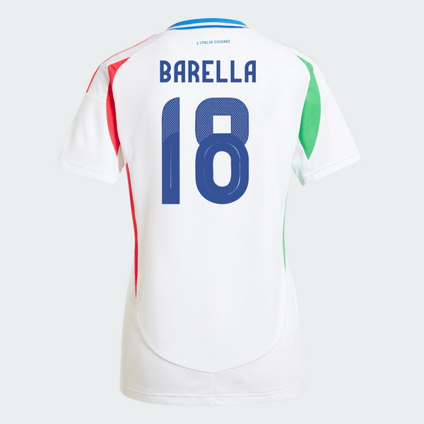 2024 Italy Nicolo Barella Away Women's Soccer Jersey