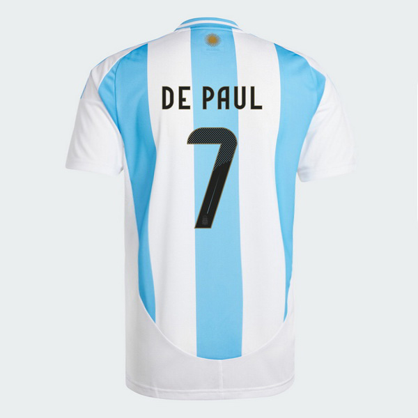 2024 Argentina Rodrigo de Paul Home Men's Soccer Jersey