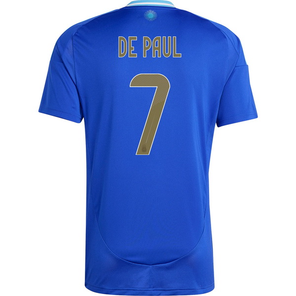 2024 Argentina Rodrigo de Paul Away Men's Soccer Jersey