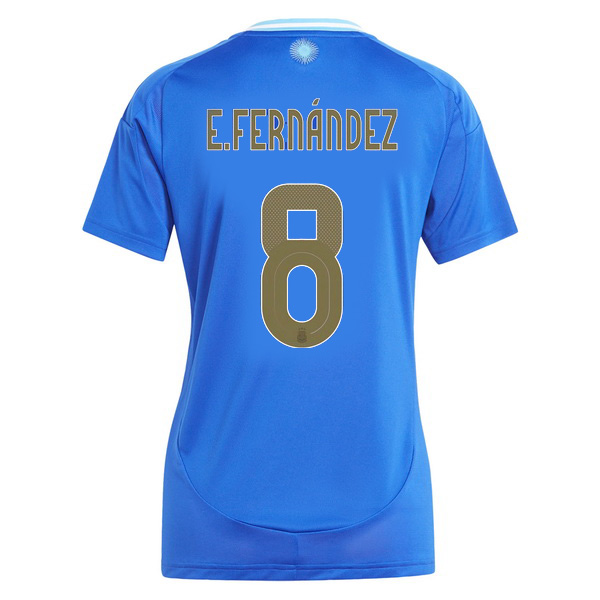 2024 Argentina Enzo Fernandez Away Women's Soccer Jersey