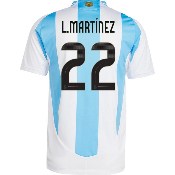 2024 Argentina Lautaro Martinez Home Men's Soccer Jersey